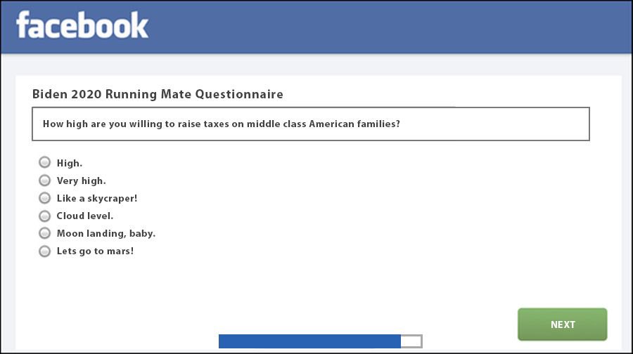 Question 7: How high are you willing to raise taxes on middle class American families?