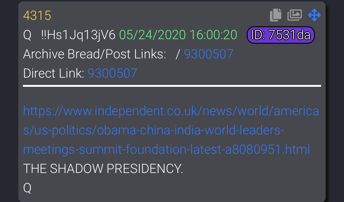 4315   https://www.independent.co.uk/news/world/americas/us-politics/obama-china-india-world-leaders-meetings-summit-foundation-latest-a8080951.htmlTHE SHADOW PRESIDENCY.Q
