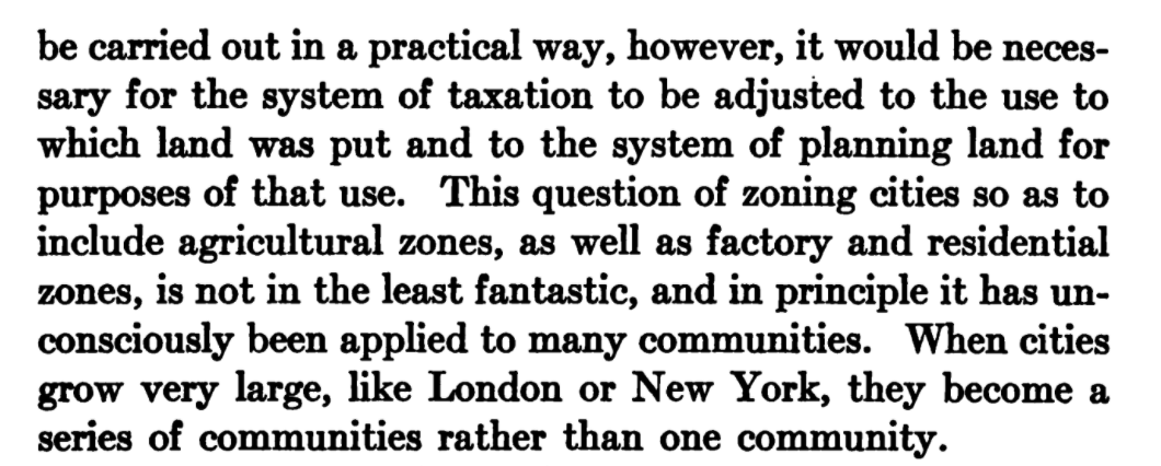 No way to do that without changing taxes to be based on use instead of absolute value (grr) and instituting zoning, "not in the least fantastic"