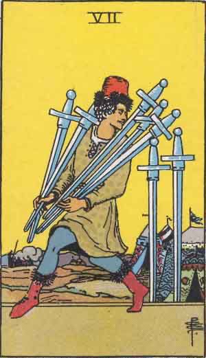 “She hid around corners, she hid under beds. She killed it with kisses & from it she fled”VII of Swords“Leave all your love & your longing behind, you can’t carry it with you if you want to survive”X of Wands