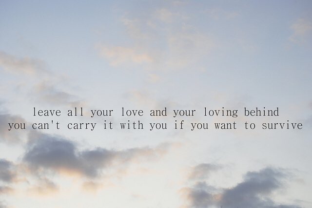 “She hid around corners, she hid under beds. She killed it with kisses & from it she fled”VII of Swords“Leave all your love & your longing behind, you can’t carry it with you if you want to survive”X of Wands