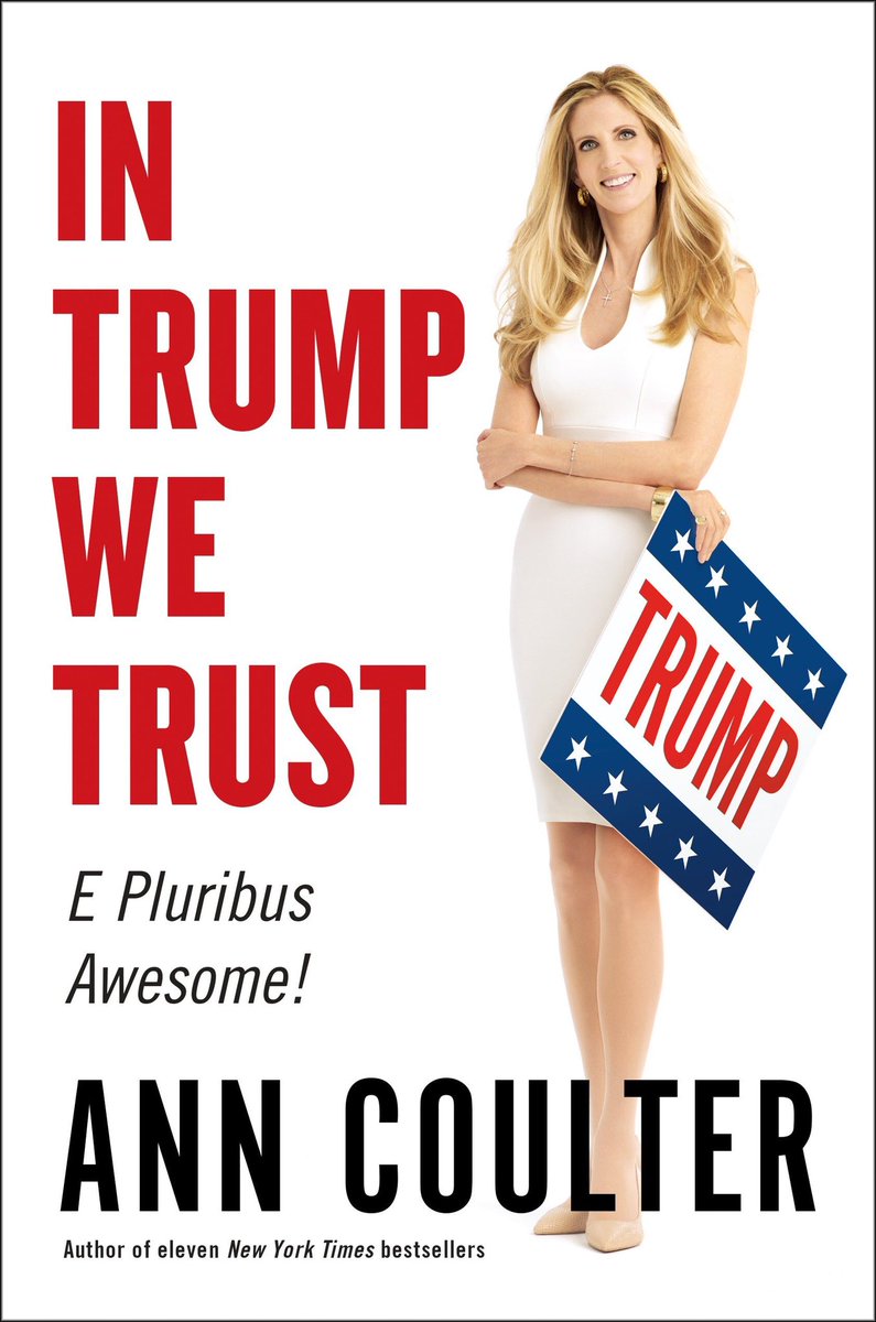 In the last 24 hours, Ann Coulter’s twitter feed has called Trump:• “idiot boy Trump”• “a whining, blame-shifting, gigantic fruitcake”• a “shallow and broken man”• a “complete blithering idiot”• “the most disloyal human God ever created”1/2