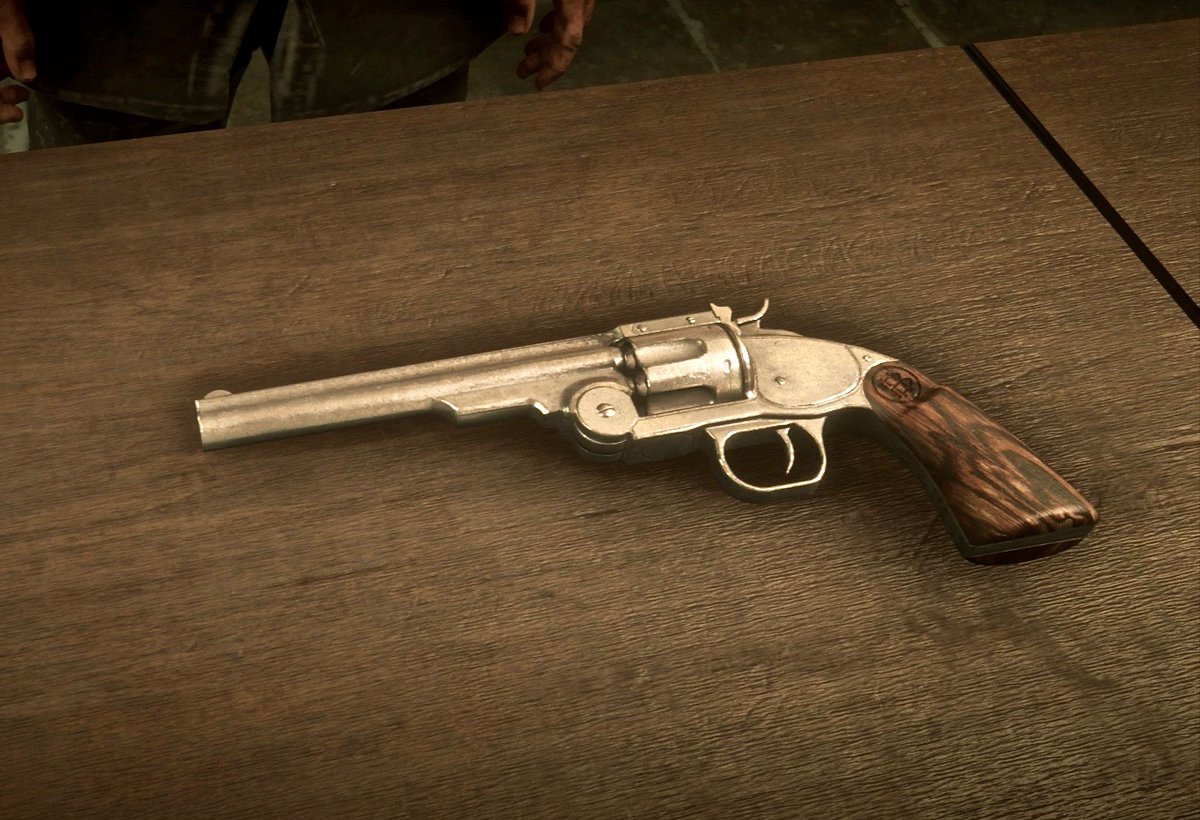 WheelerRawsonCo's tweet photo. Schofield Revolver
Unlocks at Rank 9
Visit your local Gunsmith & pick up 1 , or 2 or if you dual wield, otherwise you can order from our handheld catalogue to have delivered directly to you. #RedDeadWeapons
#WRCoWeaponry https://t.co/jl1tbBsjWe