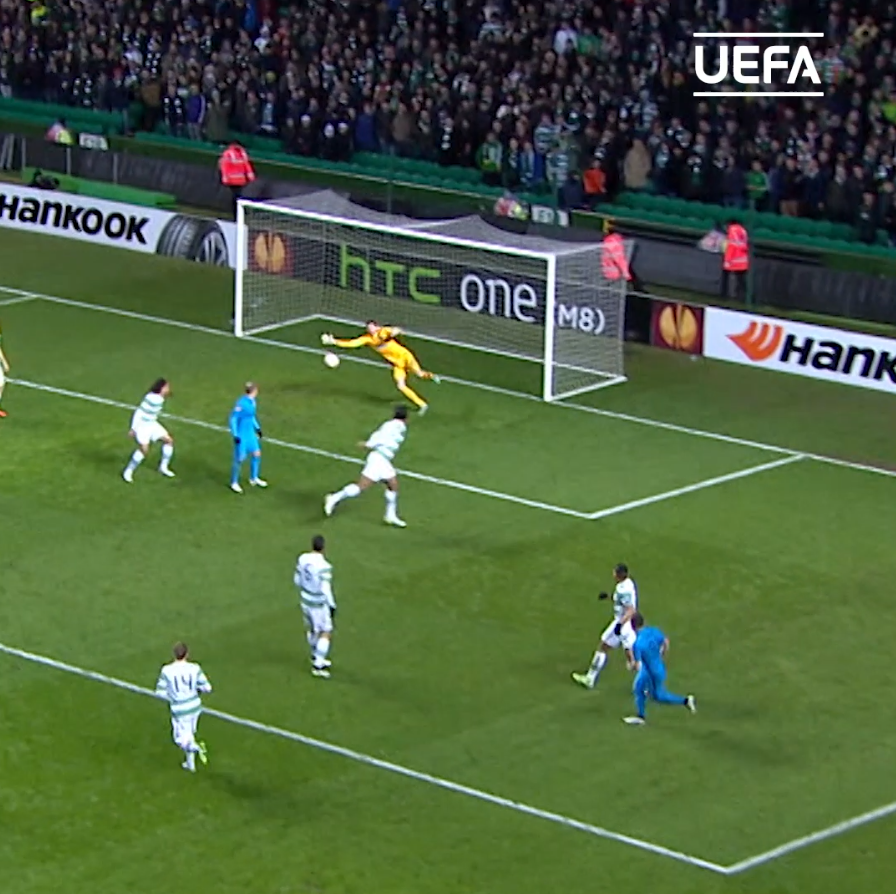 A full minute of Craig Gordon making saves in Europe Happy birthday & speedy recovery!   | 