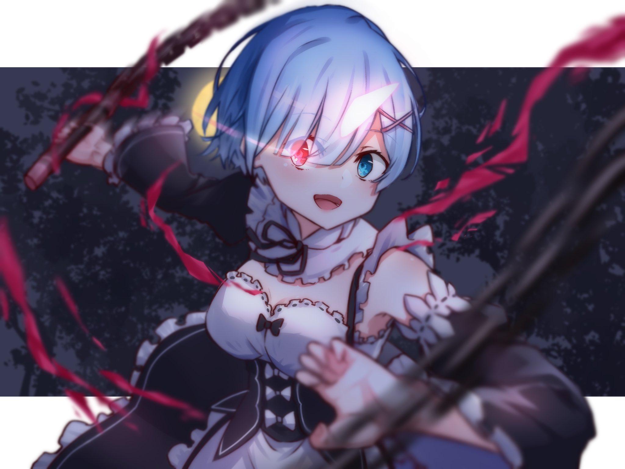 いナりん 枚目 鬼化レム 1日1絵 T Co 0viqj3sqav Twitter