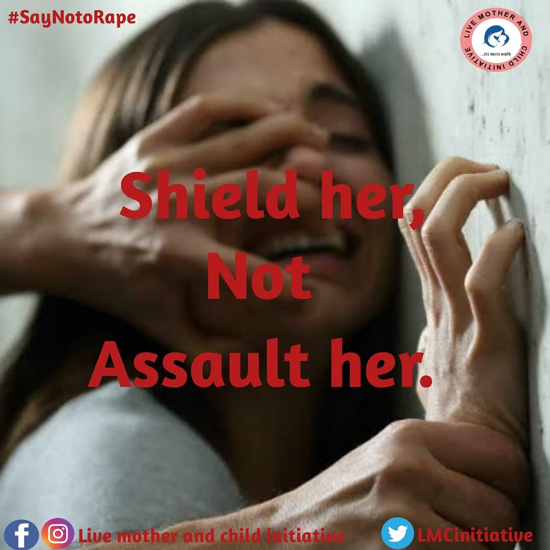 LMCinitiative's tweet photo. It is day two of our campaign.
You claim you love her; then why rape her? Your duty is to shield her and not assault her. Your love should be a safety net for her. No woman deserves to be raped.
#saynotorape
#letsendrape
#endtherapeculture https://t.co/x2WtI9dp6c