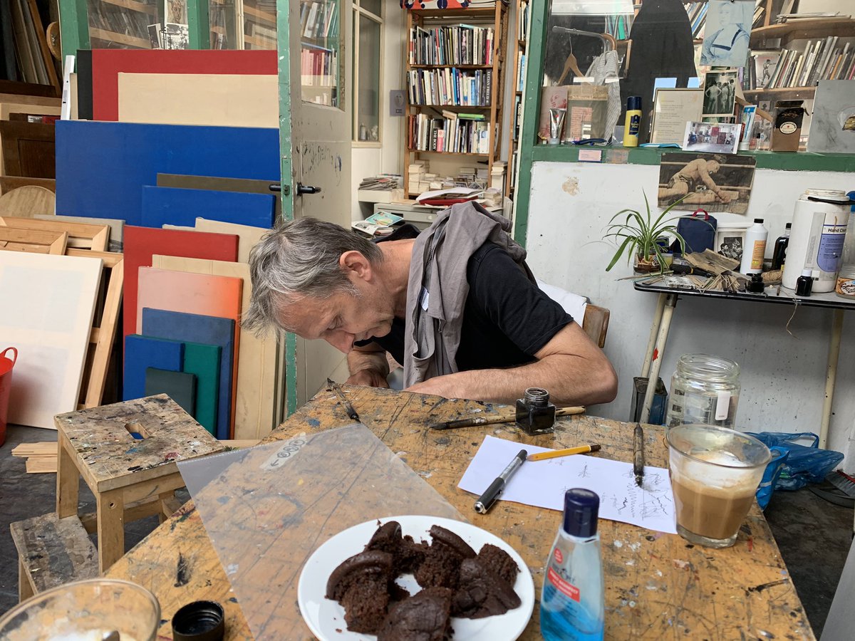 Afscheidskado voor mijn tijd op <a href="/hofvansaksen/">Hof van Saksen</a> : portret van Sam Drukker: Grietinus Harms van Collectie Harms Rolde: dank !!