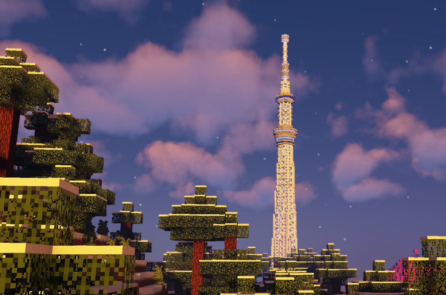 くらふとにー マイクラで東京スカイツリー建ててみた 東京タワーはよく見かけるけどスカイツリーはあんま見かけないよな Rt建築6件目 Minecraft Minecraft建築コミュ T Co K1onj0t61u Twitter