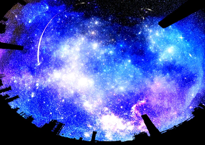 #誰かのタイムラインを青くする
最初期の頃の絵です!最初から星空が好きでした? 