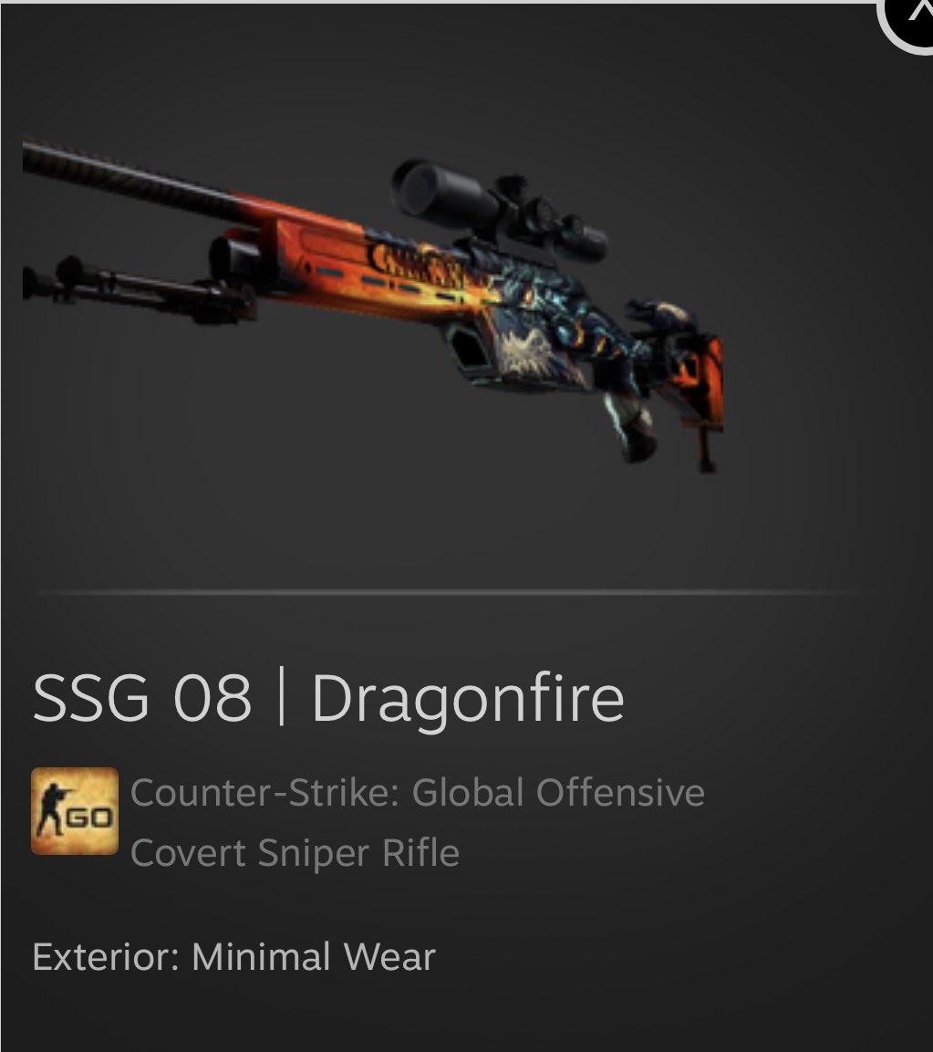 ImGetlowe's tweet photo. ⚠️ ⚠️ ⚠️ MIN WEAR SSG 08 | DRAGONFIRE GIVEAWAY⚠️ ⚠️ ⚠️ 

-Follow @getlowexo 
And myself ✅

-RT ✅

-Tag 2 Friends ✅

-Follow https://t.co/gPgybdAiOc ✅

-Rolling Friday GL 🍻 https://t.co/CkJyaXNKou