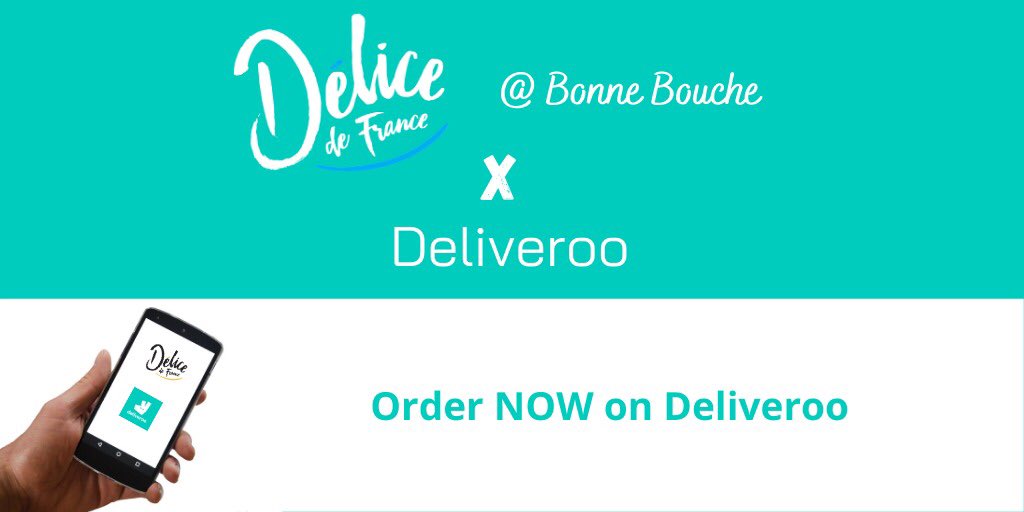 If you've missed the aroma of Delice de France croissants in the morning or the taste we've got you sorted! You can now order a variety of baked goods from five locations across London. Check us out on Deliveroo and find Delice de France @ Bonne bouche nearest to you 🗺