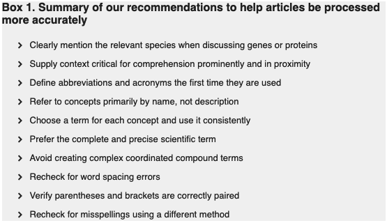 UCLgene's tweet photo. Ten tips for authors to improve capture of published data https://t.co/DZLRPXusC2 #biocuration #GOannotation @ARUKscientist @dem_researcher @biocurator @UCL_ICS
@UCLIoN @news4go @intact @uniprot @SciBite https://t.co/5K7GrAsEGW