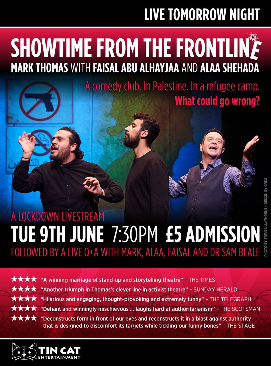 Zaytoun_CIC's tweet photo. #ShowTimeFromTheFrontLine Book your online seat for a special showing tomorrow at 7.30pm with live Q&A. Tickets are £5 and 20% of purchases made via the link below goes to support olive tree planting in Palestine https://t.co/3zPGQaPGYx https://t.co/TbnQv7phMM