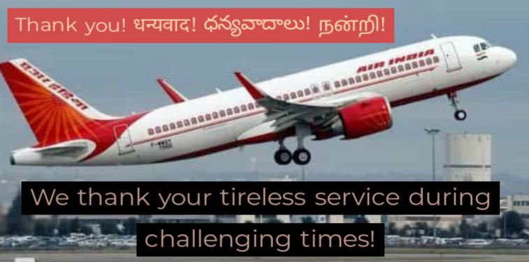 BSamasthanam's tweet photo. #THANKYOU @HardeepSPuri @airindiain @MoCA_GoI @MDiwakar001 @ushapadhee1996 @DrSJaishankar @narendramodi @PMOIndia for listening to 5000+ #USA based #NRIs stranded in India. This means so much to so many of us!

#4UnitingFamilies
#4SavingJobs
#4SavingLives
#Gratitude
#ThankYouVBM https://t.co/G4H3gNpm6d