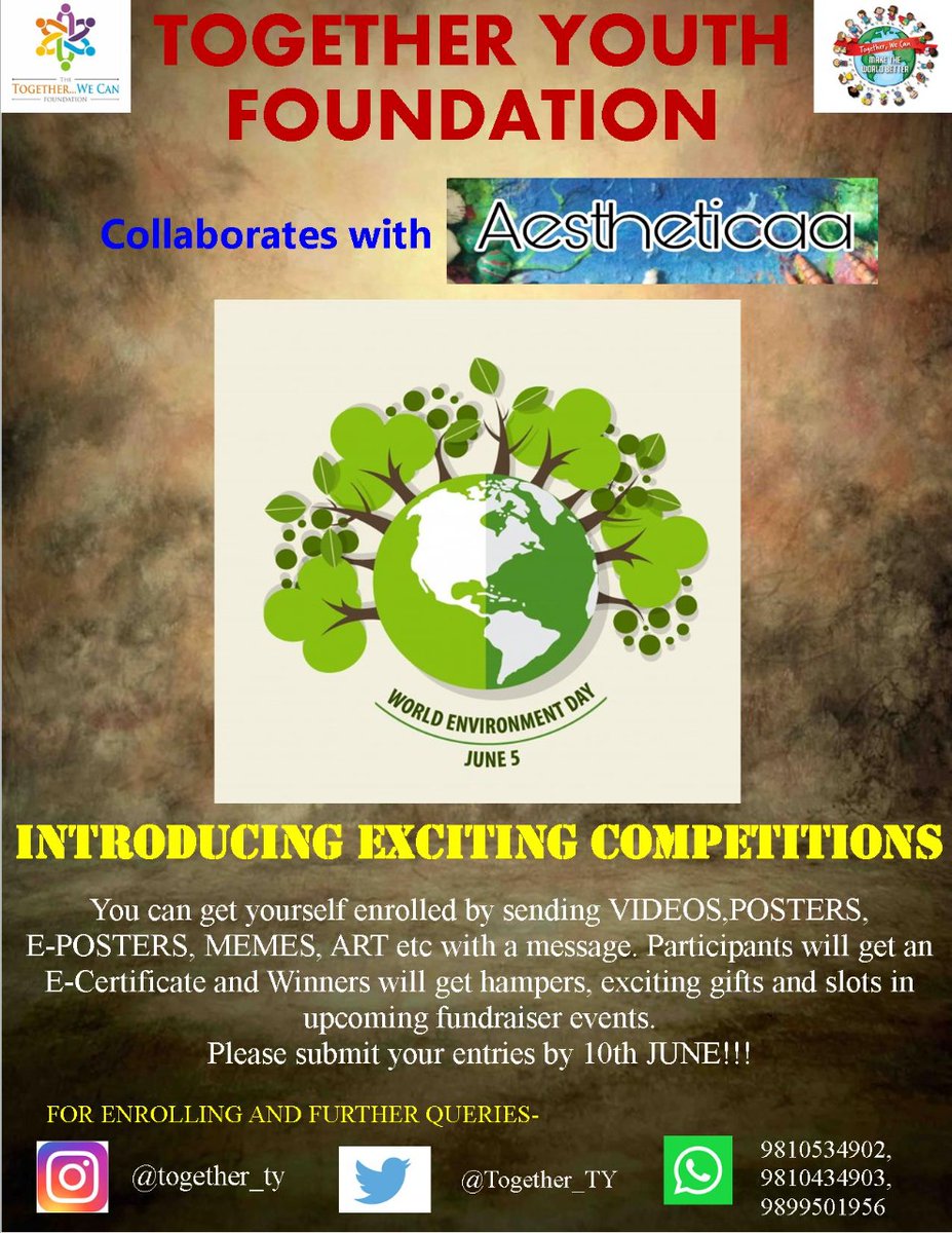 We feel delighted to collaborate with #Aestheticaa for our sustainable endeavours.
#TogetherWeCanAchieveMore
@ashokkp @y_sanjay @taleofhumankind @KambojAnanya @sodhisumedha @sunita_rajiv @KarishmaKashy20 @dp_2211 @gupta_anju9 @GuptaVidhi2 @AaryanSalman @EveryActMatters @AG3889