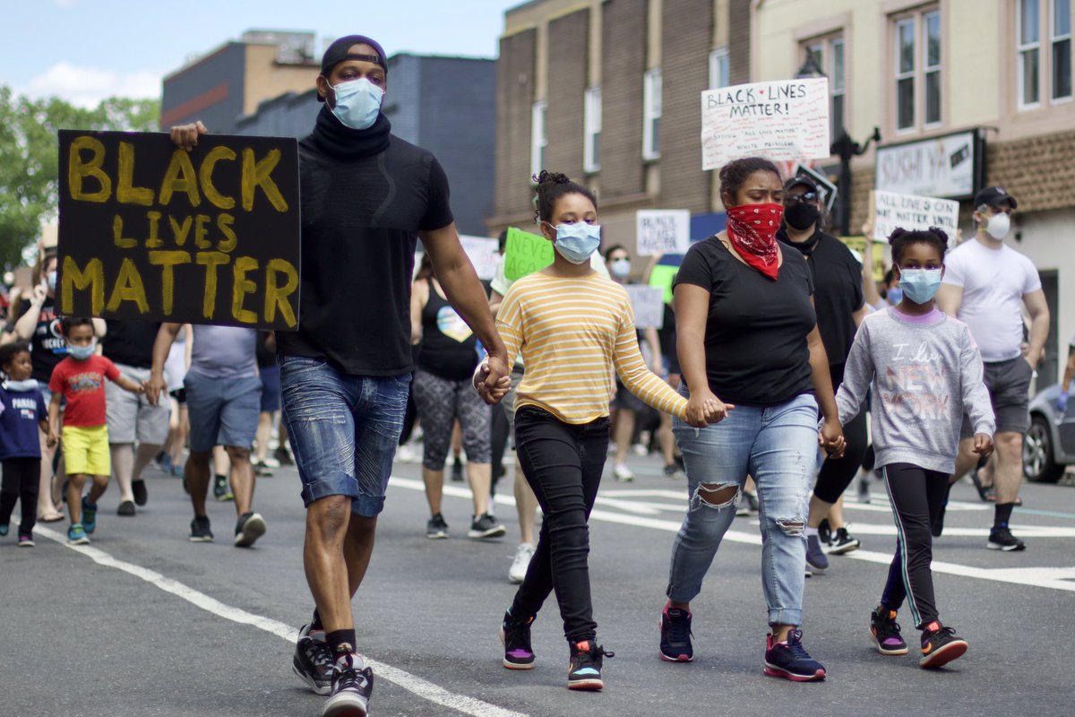 jbudine's tweet photo. Black Lives Matter March in downtown Nutley NJ. https://t.co/DF4GQMjJwJ