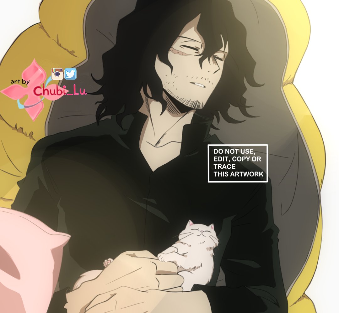 My love is interfering with my drawing, I just wanted to draw him sleeping but he looks like an angel/princess waiting for a kiss dskhfdjkfd

#aizawa #bnha #eraserhead #shoutaaizawa #aizawashota #BNHAfanart #myheroacademia #bokunohero #bnh #cat #animefanart #painttolsai2