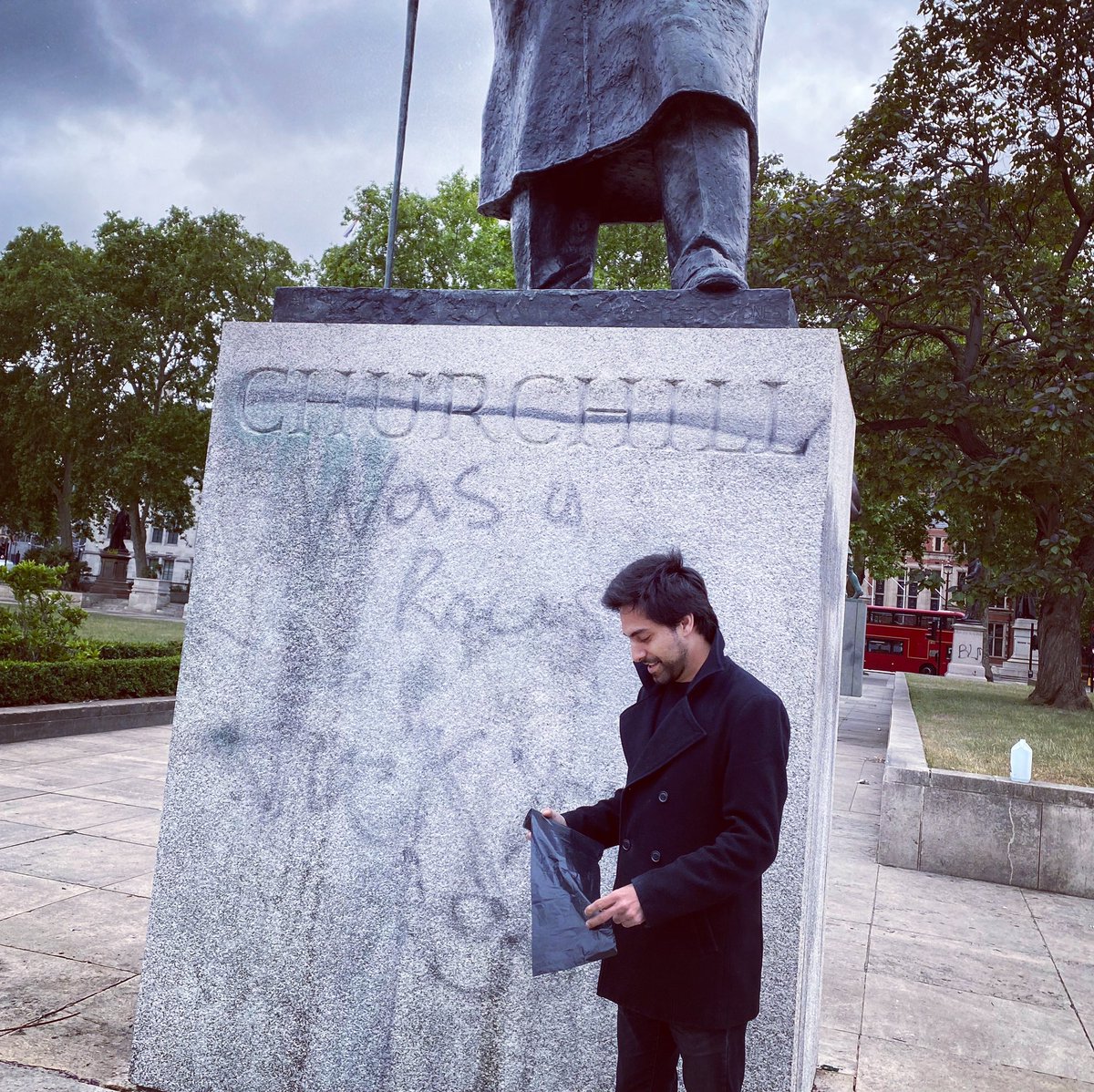 We came to Westminster just after 6am to clean up the mess the rioters left behind. We won’t let a group of anti-British thugs ruin our great city. The media won’t show you this but #WeAreTheMediaNow