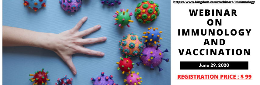 Webinar on Immunology and Vaccinations will be hosted on June 29, 2020 at 10:00 A.M London Time. Panel of speakers will be delivering their presentations on their recent research related to Immunology and Vaccinations.
#immunology #vaccination #webinar