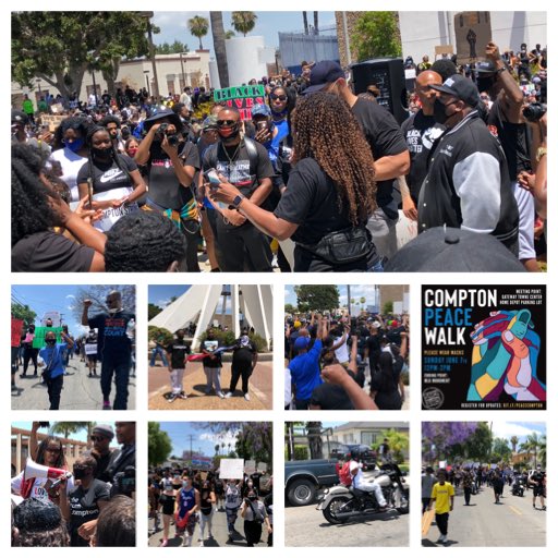 A great day that Compton City Mayor@AjaLBrown⁩ &amp; City Council members led residents during the #March4Floyd PeaceWalk with Community, Clergy and a host of other stakeholders ⁦<a href="/mridleythomas/">Mark Ridley-Thomas</a>⁩ ⁦<a href="/COMPTONRIDA1/">🎥CEE RIDER VISION🎥</a>⁩ ⁦<a href="/comptoncityorg/">Compton City</a>⁩