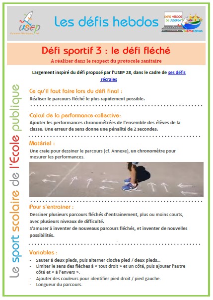 64_usep's tweet photo. Nouvelle semaine, nouveaux défis hebdos! Cette semaine, un défi "RéCRAIES" de l' @USEP28EetL : le défi fléché, et le jeu du P'tit Tour 2020 proposé par @usepnationale  pour travailler ses connaissances en sécurité routière.
Toutes les ressources ici: 
https://t.co/HjVbqrTmQZ https://t.co/0LrvNceOn2