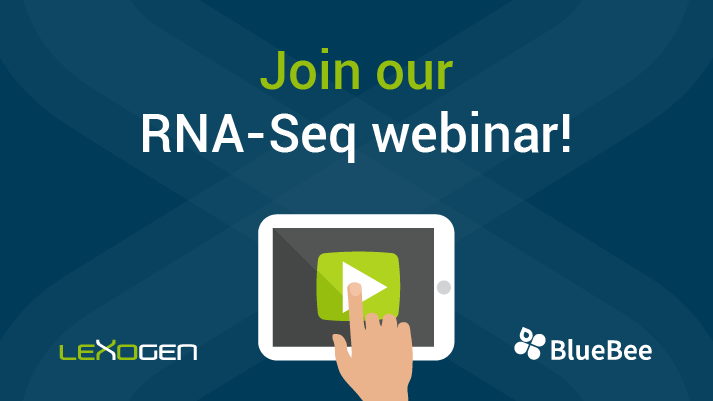 lexogen's tweet photo. One day left to register for Lexogen’s and @BlueBeeGenomics #webinar about user-friendly data analysis for cost-efficient and streamlined #RNAseq that will make your work much easier! Hurry up and register here: https://t.co/75ixEUzevw #RNAseq #RNASequencing #WeLoveRNA https://t.co/REnPsKMAJx