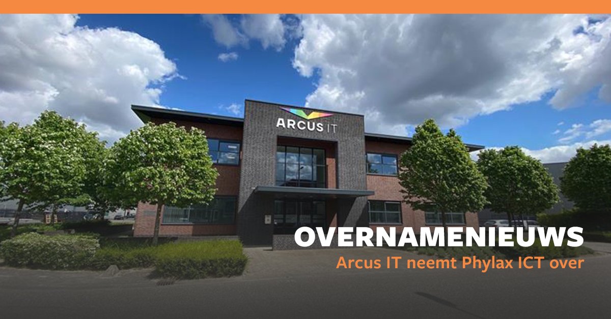 Arcus_IT_Group's tweet photo. Trots! We hebben Phylax ICT uit Den Bosch overgenomen! Hiermee verwelkomen we de medewerkers van Phylax ICT binnen het team én breiden we uit naar een nieuwe locatie in Nederland. Meer weten over deze stap voor beide bedrijven? Lees verder! 👉 https://t.co/swo73i9T2g https://t.co/JJVL9u9mbl