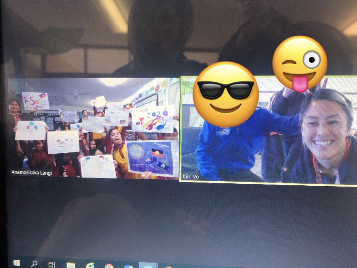 Students from Lansvale PS and Wilcannia Central School engaging in a virtual Yarning Circle to connect and discuss what reconciliation means to us. @LansvalePS #NRW2020