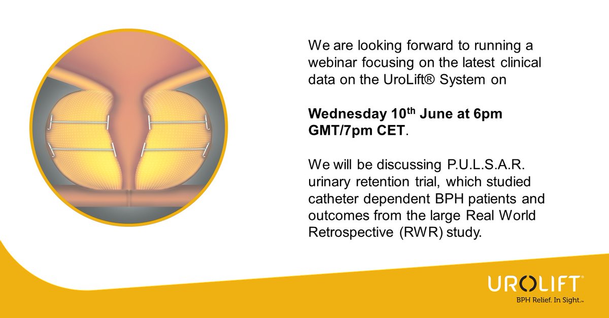UroLiftEMEA's tweet photo. Please get in touch if you would like to attend. https://t.co/aKfckH3BFR