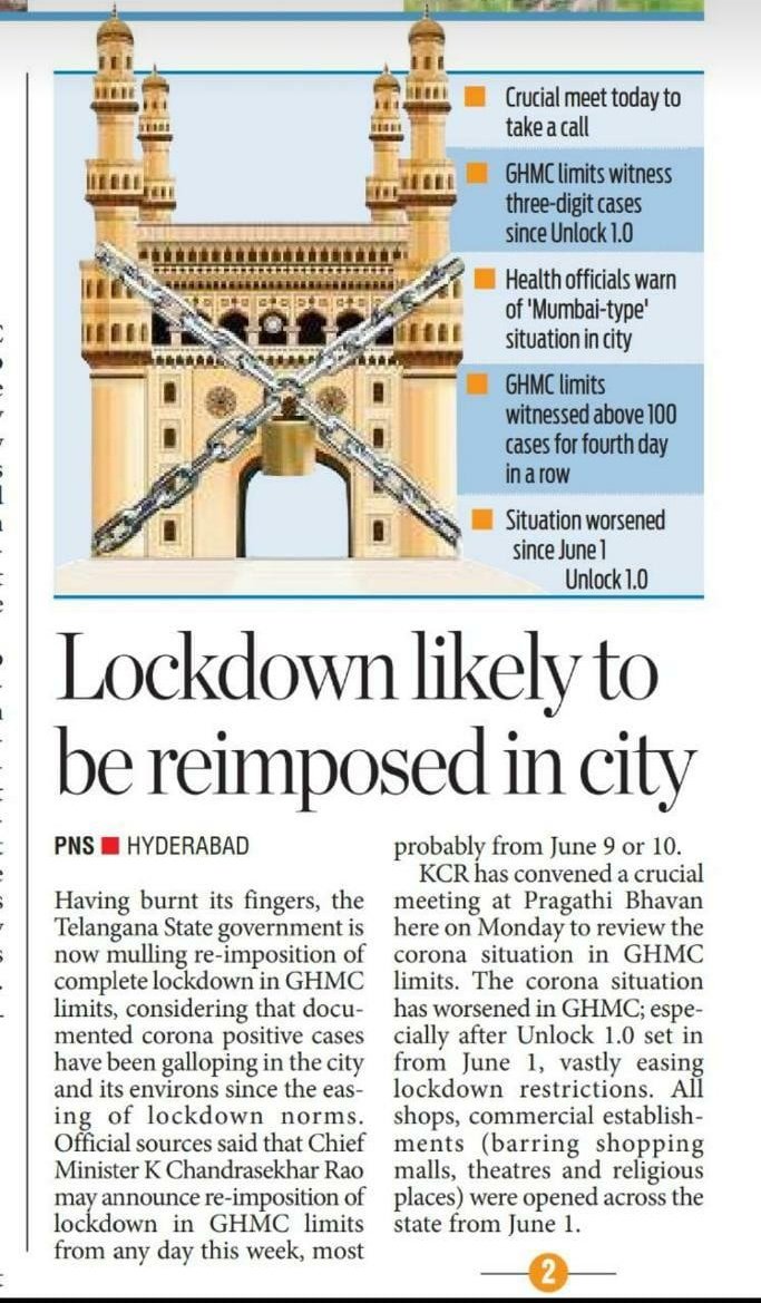 SubbarajuSiva's tweet image. #Telangana #Lockdownextention
Hope Govt will take a wise decision