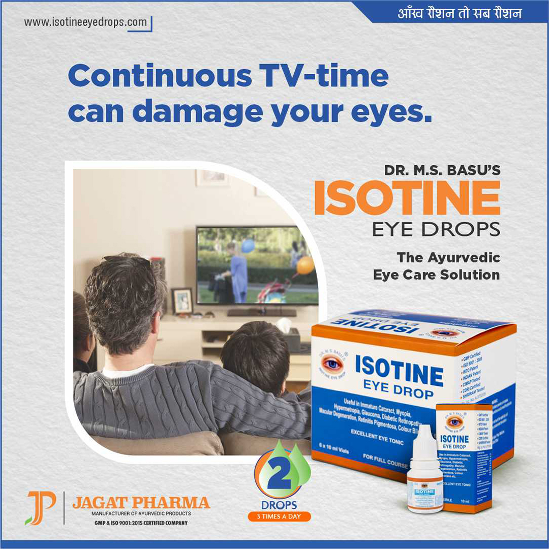 isotine's tweet photo. It's good to enjoy some TV time with family. But don't let long hours of entertainment lead to eye stress. Use Isotine Eye Drops, an effective Ayurvedic eye care solution, to fight the vision issues that TV screens can cause.
#IsotineEyeDrops #EyeCare
 #AyurvedicEyeDrops https://t.co/seXyIJEntp