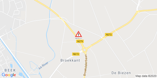 Melding ongeval Donk