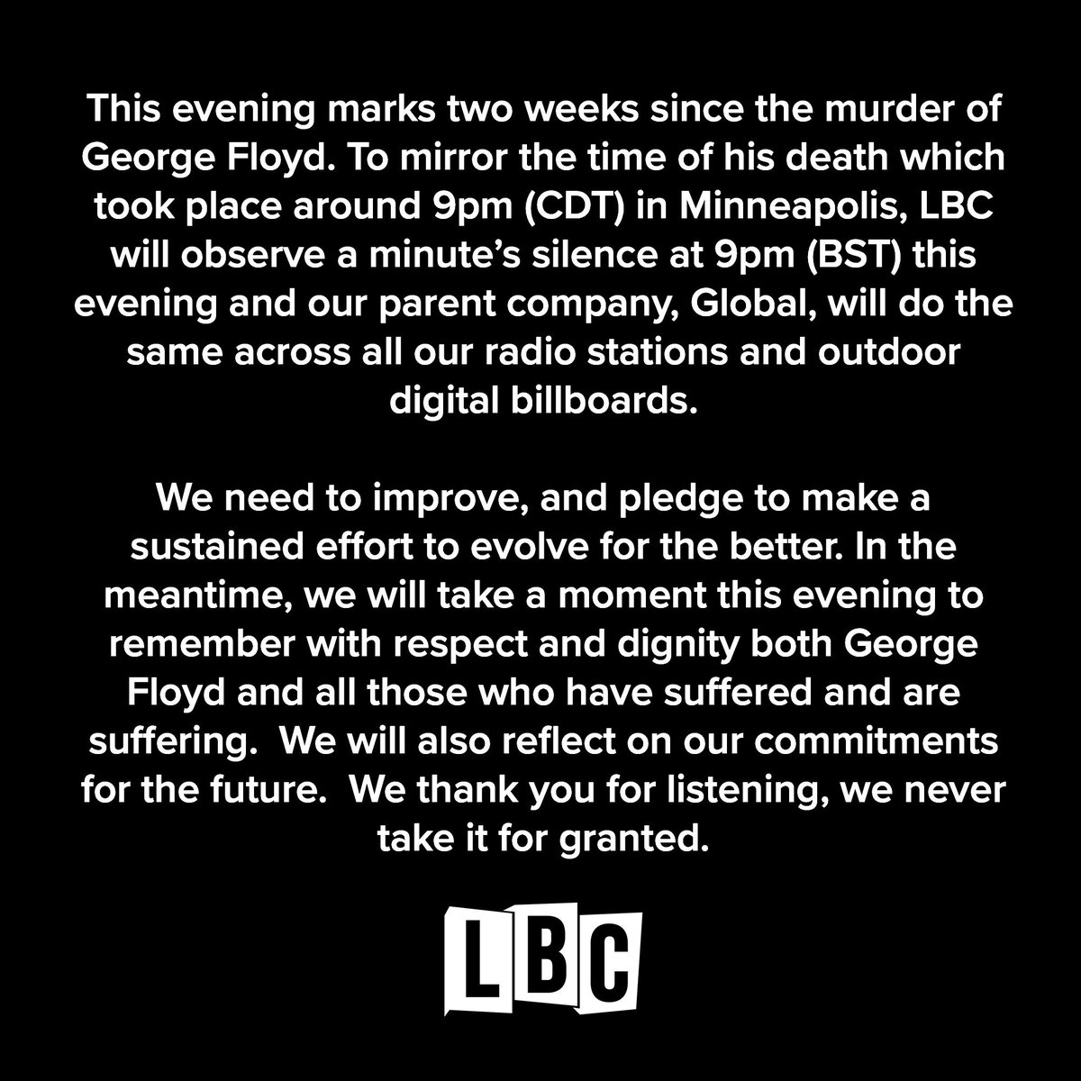 LBC's tweet image. 