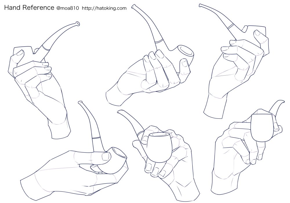 Twitter 上的 Moa トレスokな手のイラスト資料集に パイプ Tobacco Pipe を追加しました 紙巻きタバコや煙管は過去ログ参照 Hand Refs For Artists T Co wjw0jtjn T Co 2s1u0jesio Twitter