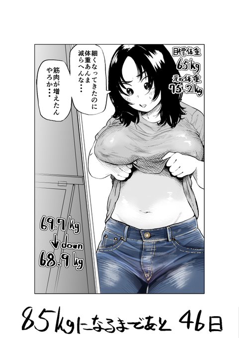 100日後に10キロ太る藍さん 54日目 