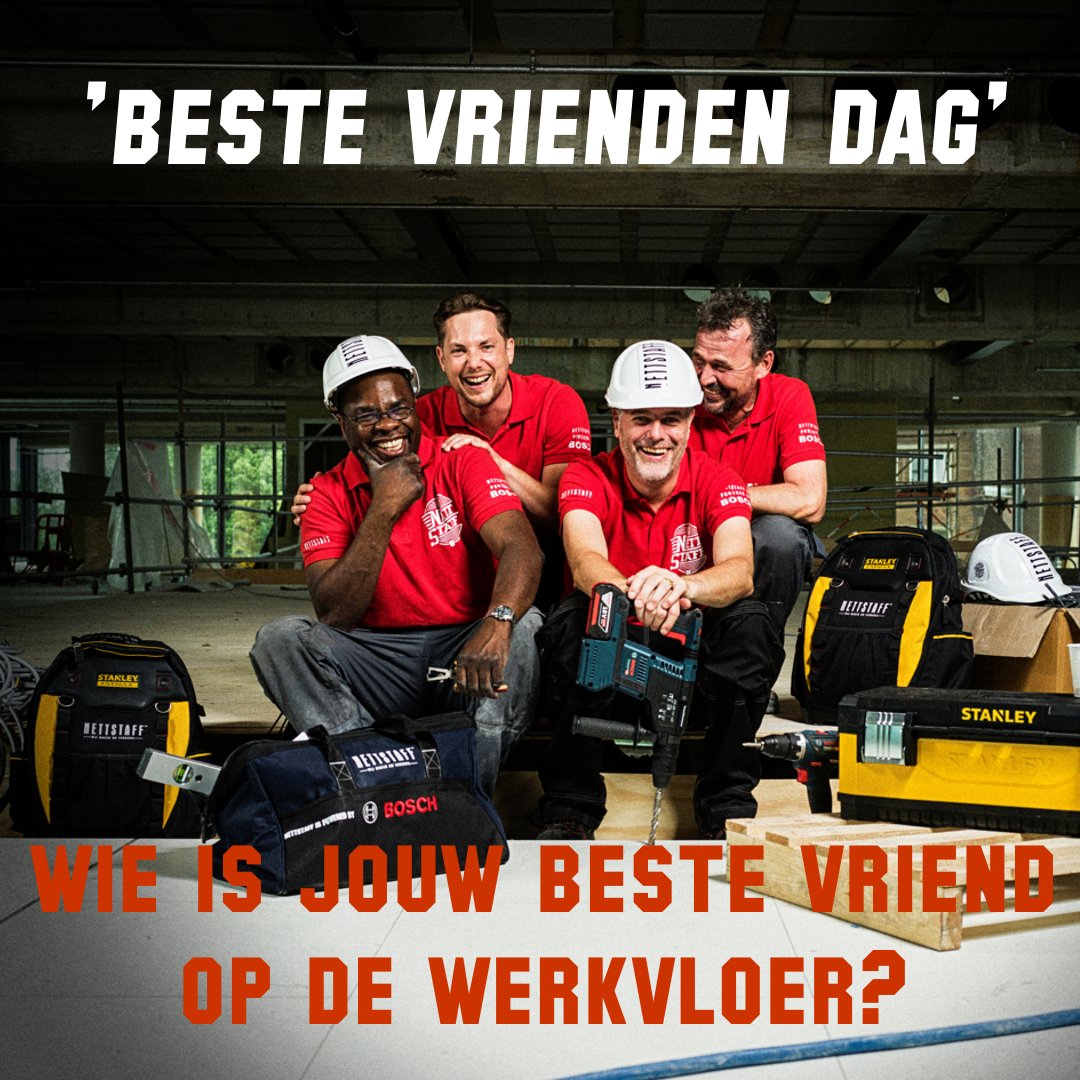 Vandaag is het "beste vrienden dag". 

Wie is jouw beste vriend / collega op de werkvloer?  

#nettstaff