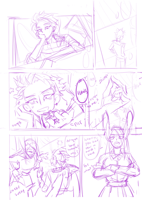 (my sketches are so unlegible, laugh)
I still have several more scenes to go... wish me luck!! 