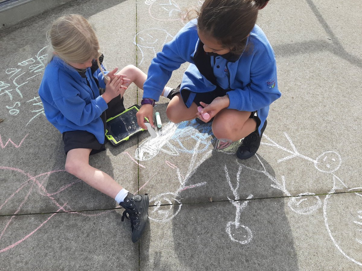 nardiaturner's tweet image. We launched into learning today with "The Great Storytelling Hunt" @StonefieldsSch learners using clues to find locations and use props/tools to listen to OR create own stories #buildingknowledge #collaborativestories