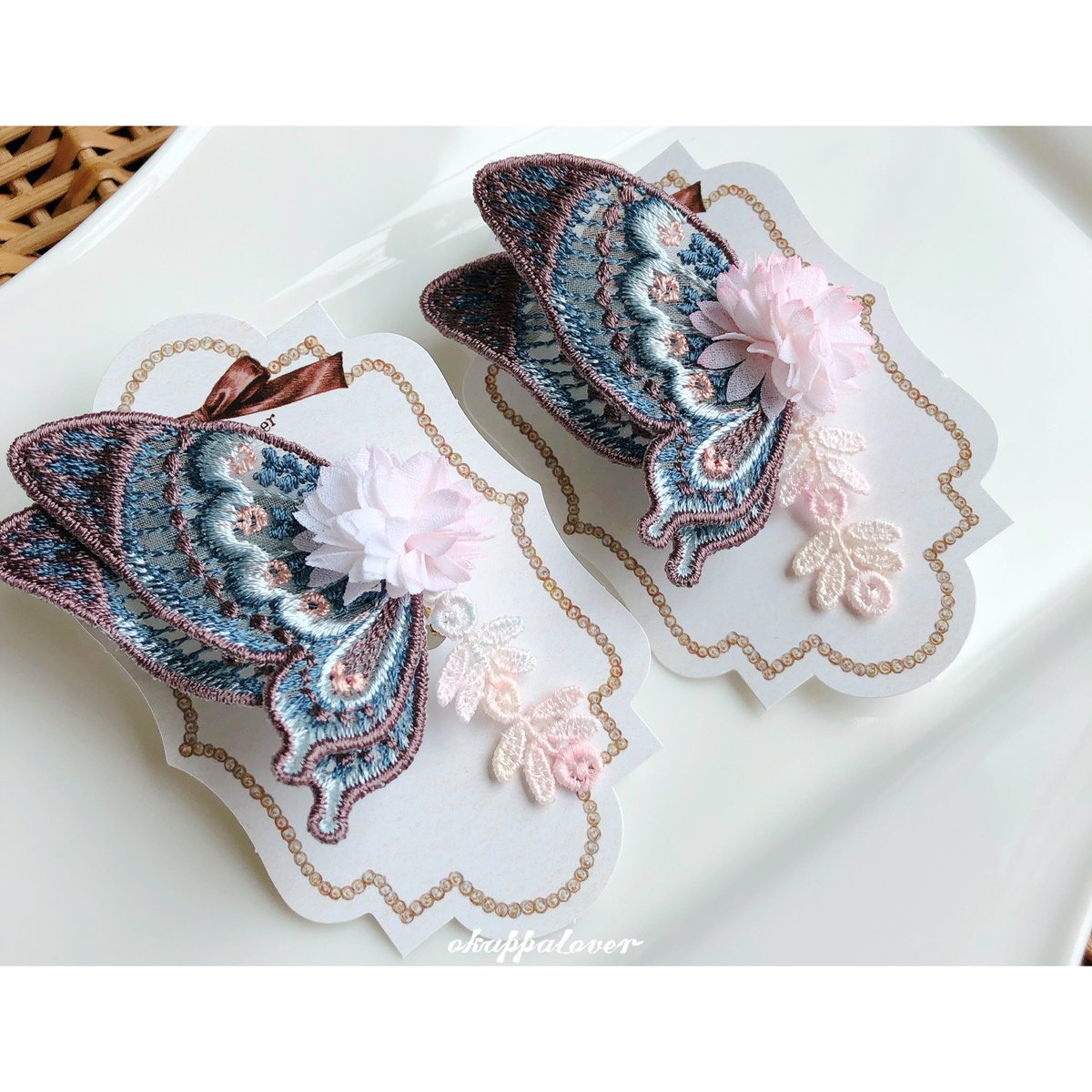 蝶のイヤリング オオムラサキ蝶イヤリング / 千葉県船橋市 | セゾンのふるさと納税