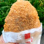 豪快にかぶりつきたくなる!？片手では収まらない巨大唐揚げ!