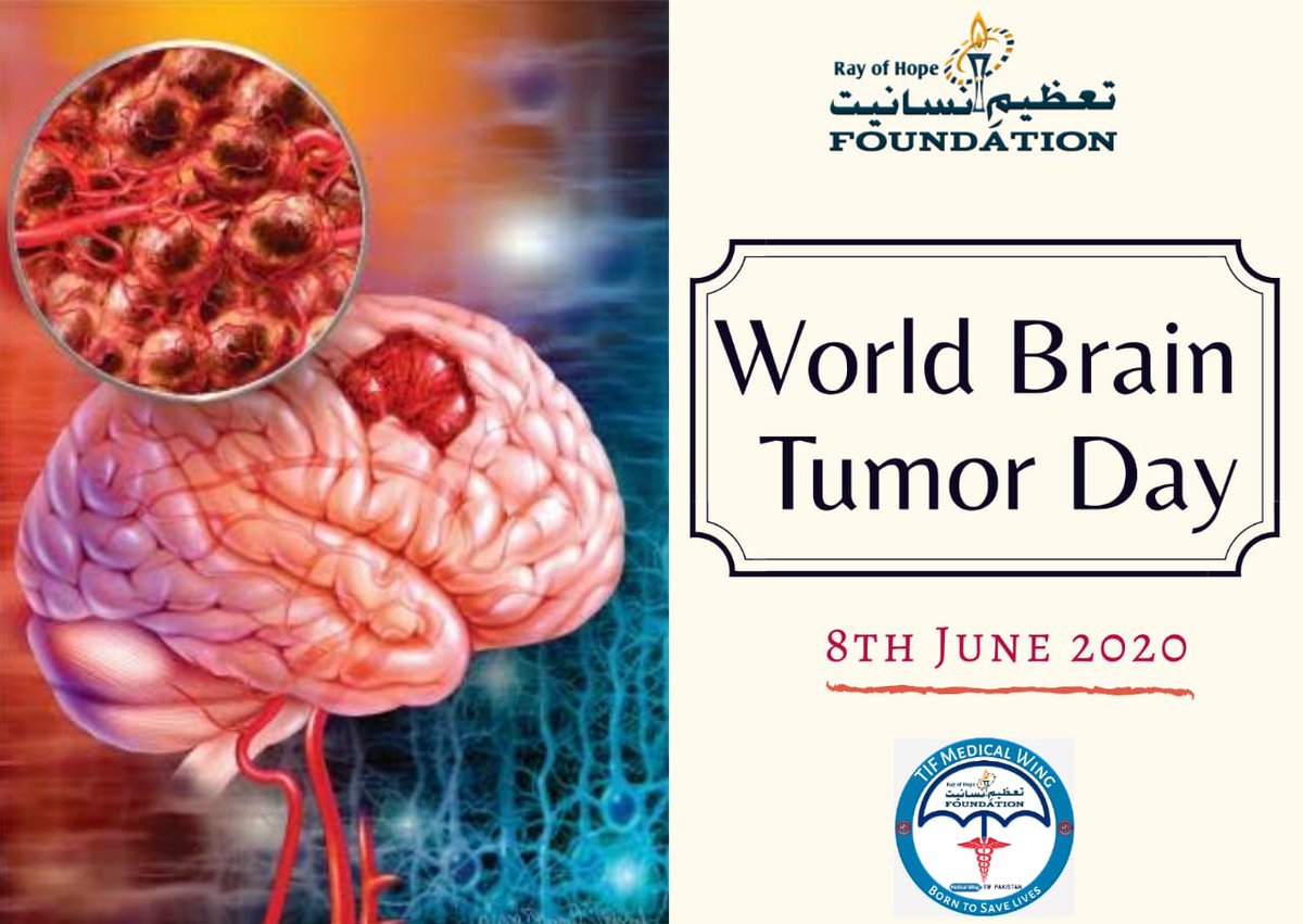 PakistanTif's tweet photo. More than 500 new cases of brain tumor are diagnosed everyday worldwide. World Brain Tumor Day calls for public attention to the situation of brain tumor patients &amp; appeals for solidarity with patients and their families.
 
#TIFPakistan #WorldBrainTumorDay
#BrainTumor https://t.co/2Lqab1Xv1V