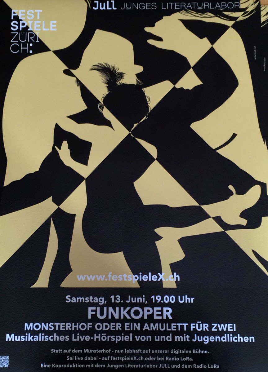 Wir habe extra ein neues Plakat designt! Der #Countdown läuft: Noch fünf Tage bis zur Veröffentlichung von Monsterhof @FestspieleZueri ! Zu finden auf festspieleX.ch #jullneverwritealone