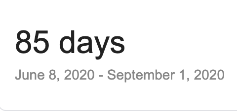 BergenCountyASA's tweet photo. Here is your Monday morning reminder that there are this many days until September 1, 2020. 

"A good plan today is better than a perfect plan tomorrow."

We need a plan, @NewJerseyDOE https://t.co/lC0ARxbH7r