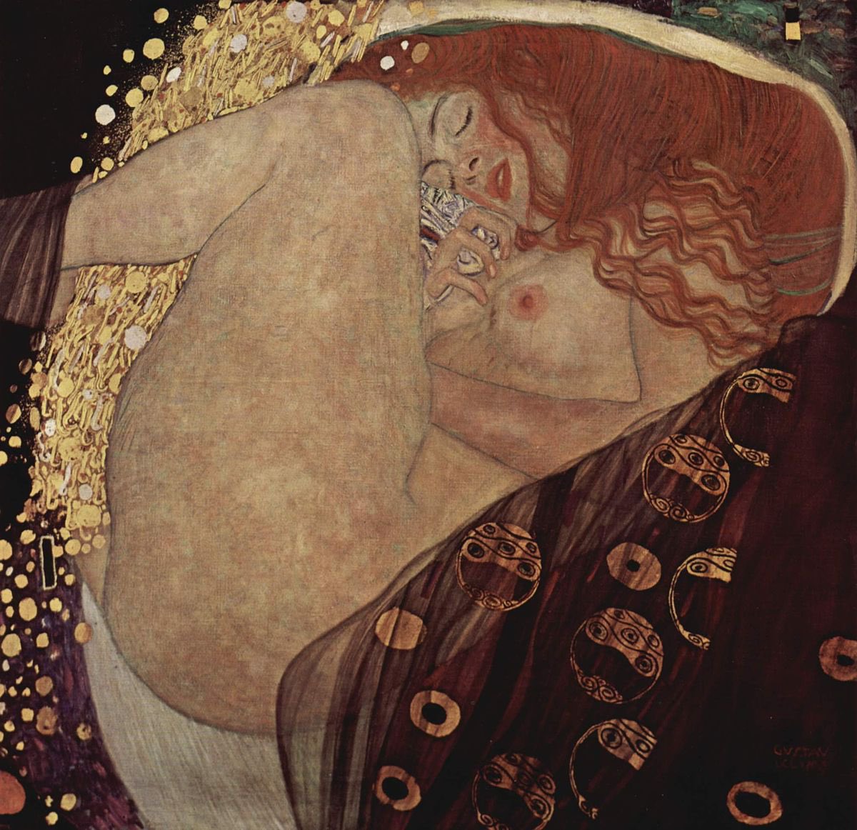 8. Danaë, Gustav Klimt, 1907