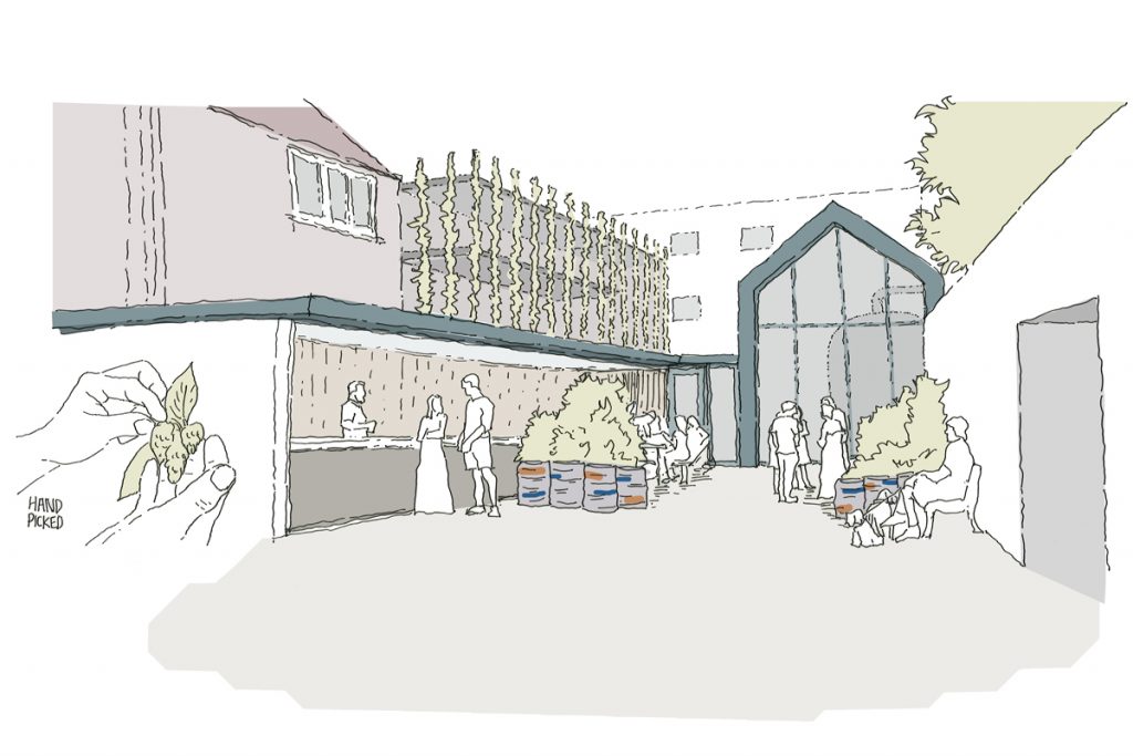 StudioLIMEuk's tweet image. Studio LIME were shortlisted in a recent design competition to provide a new brewery and residential development at The Volunteer Tavern in central Bristol.
The proposals saw the listed pub restoration; new brew hall event space; a beer garden extension and new affordable housing