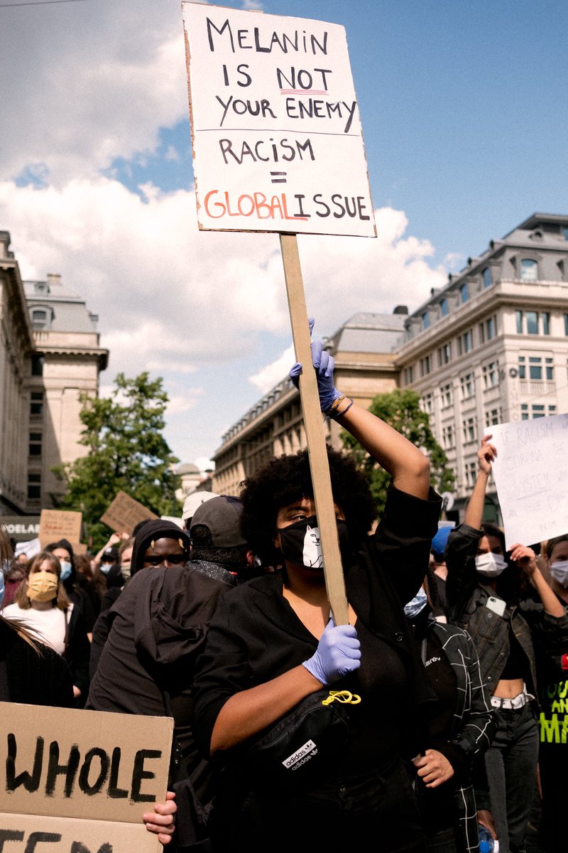 Some powerful images from yesterday’s #BlackLivesMatter protest in Brussels. More photos here: bit.ly/3eTG1Oq

By <a href="/MuylleInes/">Ines Vansteenkiste-Muylle</a>