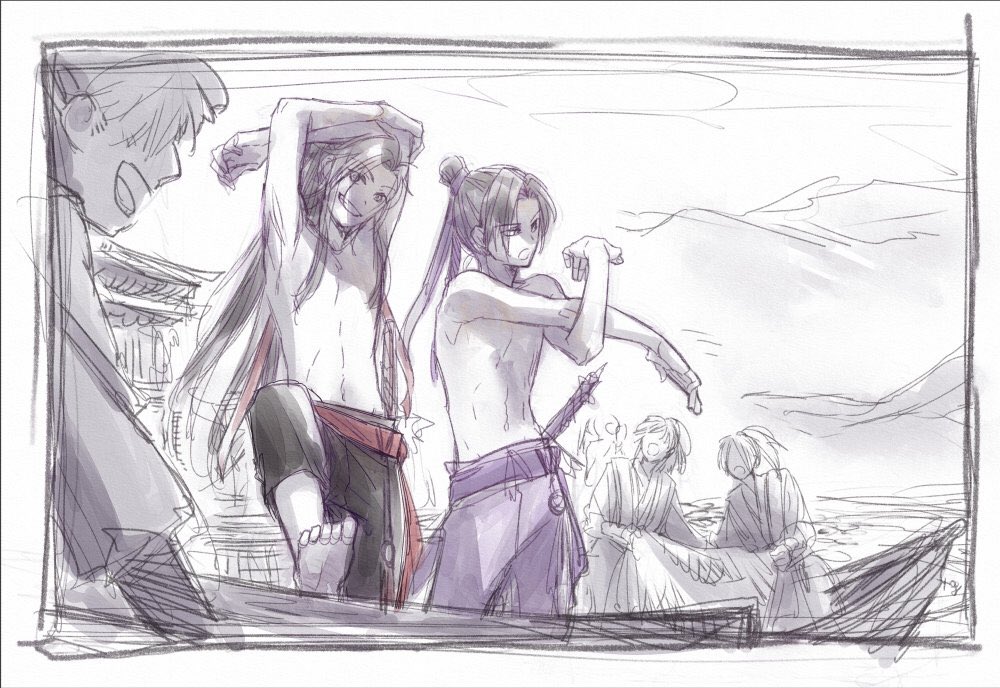 最近のらくがき 雲夢の水鬼狩りってどんなんなんですか? #魔道祖師 #MDZS 