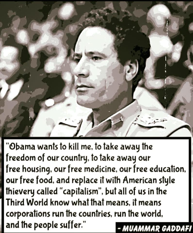 ?? on Twitter: &quot;OBAMA is worse than Trump !!!Muammar Gaddafi Was Killed  Because He Was In The Process Of Uniting Africa Through One Bank &amp; One  Currency. #RutoTalaiRituals #Gaddafi… https://t.co/9b2g7tAF3e&quot;