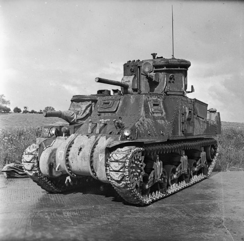 Fighting war at night is hard because - spoilers - you can't see stuff. It's apparently even harder when the Canal Defence Light (shown here on a Grant tank) is shining in your face. For the allied troops whose target was now both illuminated and blinded, on the other hand...