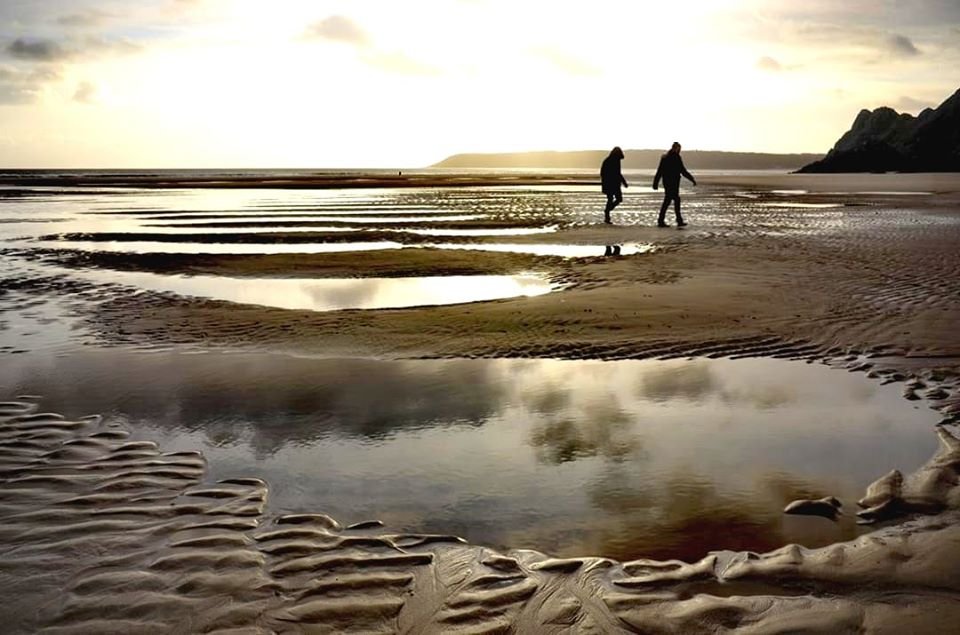 SwanseaArtists's tweet image. Three Cliffs Bay #ThreeCliffs #Gower #Wales